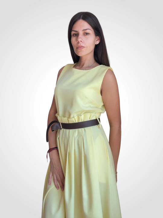 Midi Dress "Butter Glow"