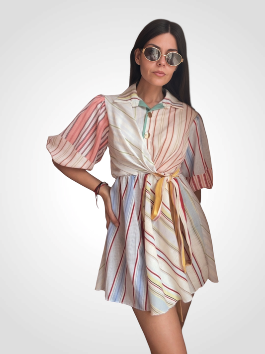 Short Dress "Candy Stripe"