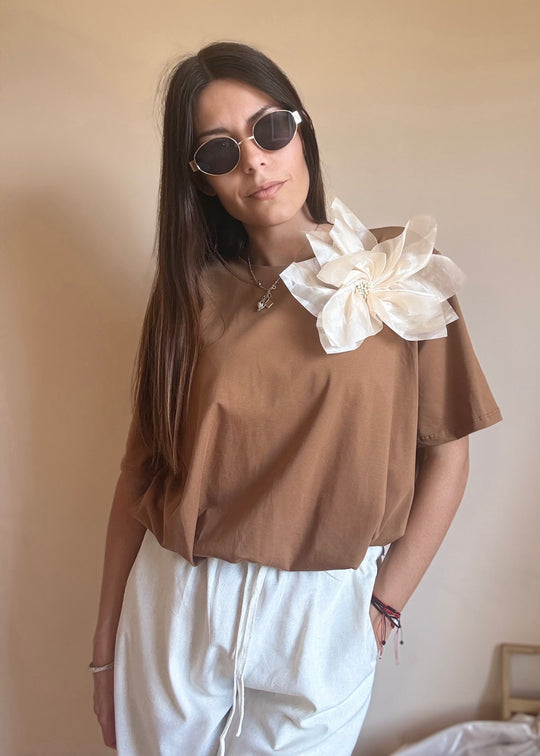 Short Sleeve Blouse "Bloom Muse"