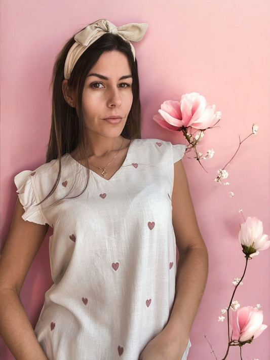 Shirt with hearts