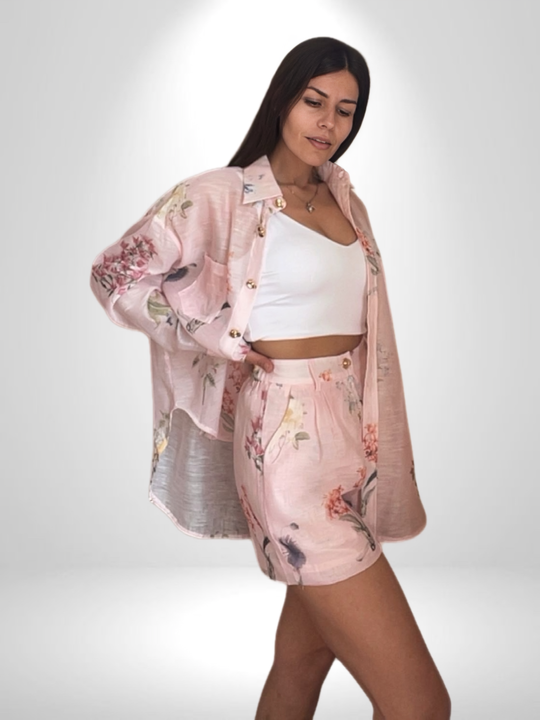 Елегантен Сет  Риза и Панталонки Soft Bloom