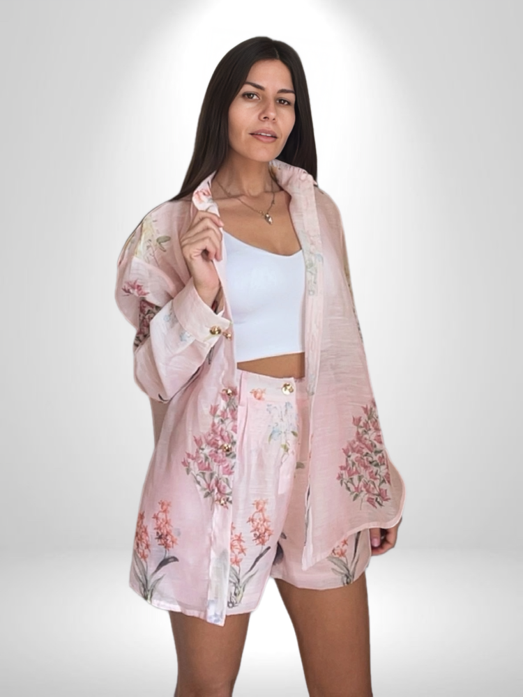 Елегантен Сет  Риза и Панталонки Soft Bloom