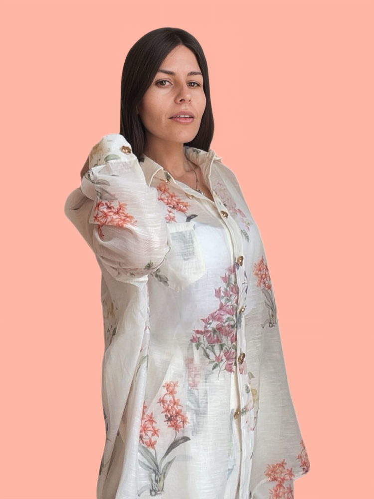 Елегантен Сет  Риза и Панталонки Soft Bloom
