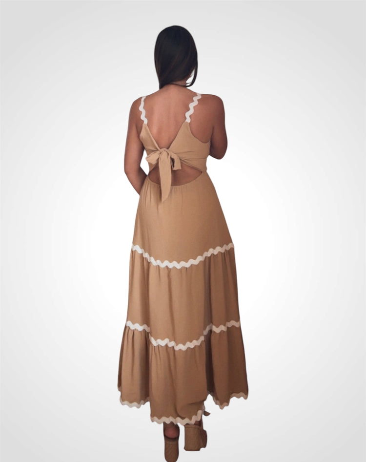 Ефирна Дълга Рокля ,,Desert Breeze''