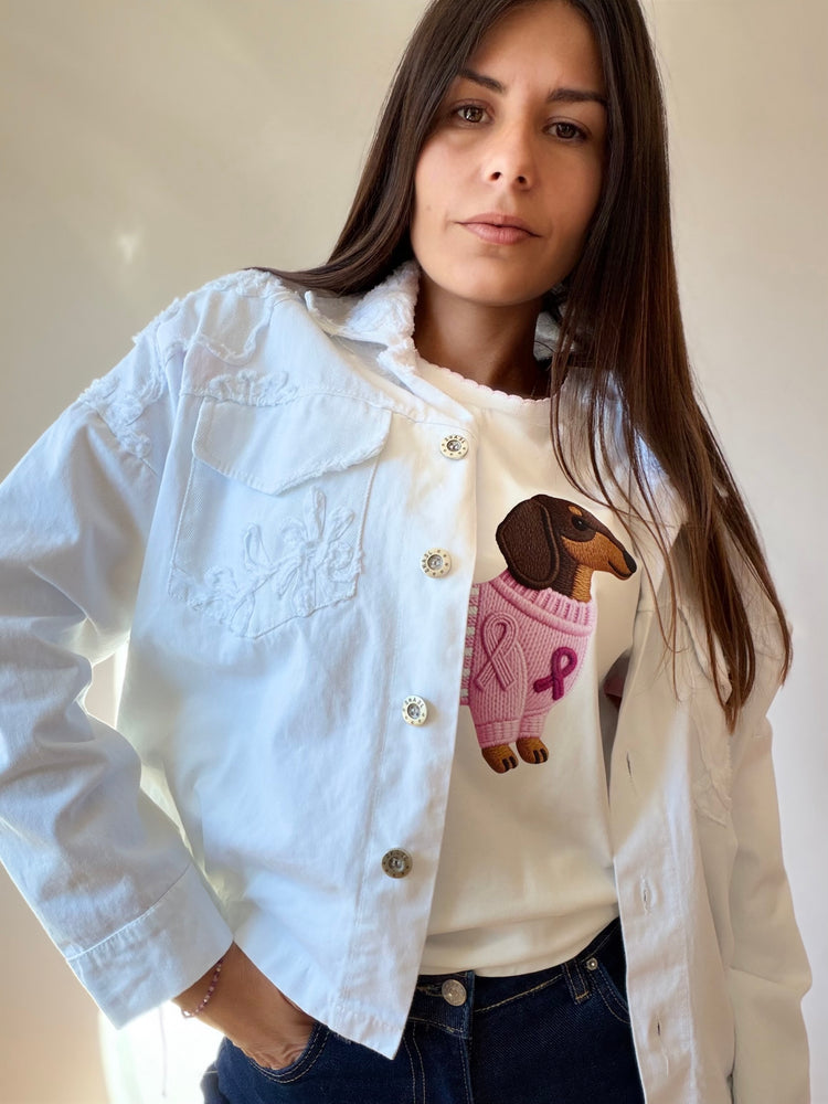 Яке ,,White Bloom Denim''
