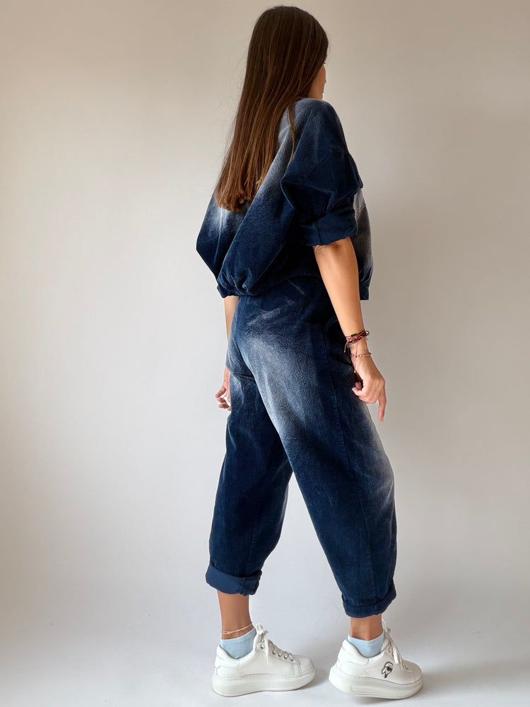 "VELLUTO CHIC" Shirt and Trousers Set