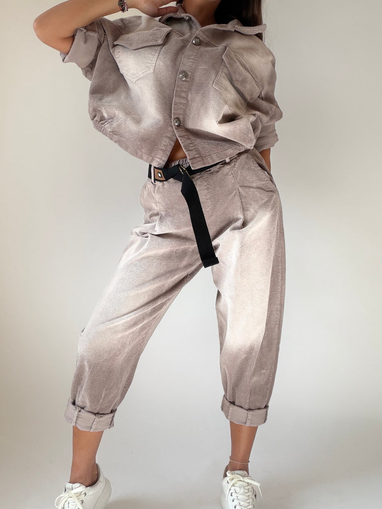 "VELLUTO CHIC" Shirt and Trousers Set
