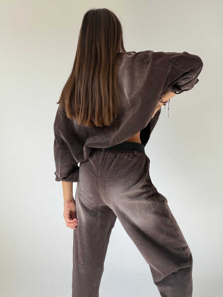"VELLUTO CHIC" Shirt and Trousers Set