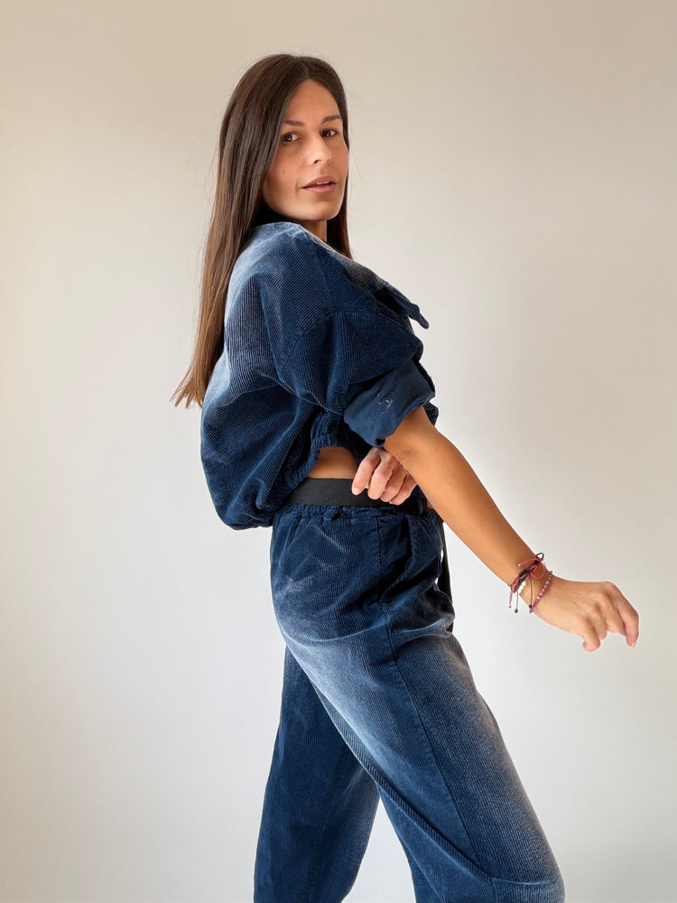 "VELLUTO CHIC" Shirt and Trousers Set