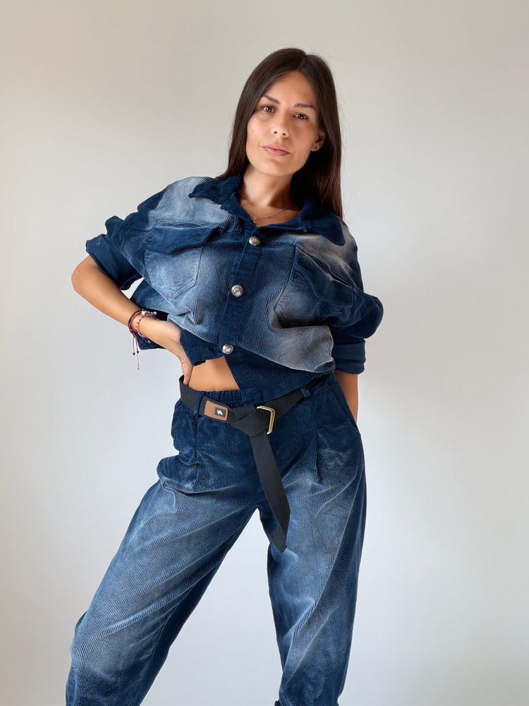 "VELLUTO CHIC" Shirt and Trousers Set