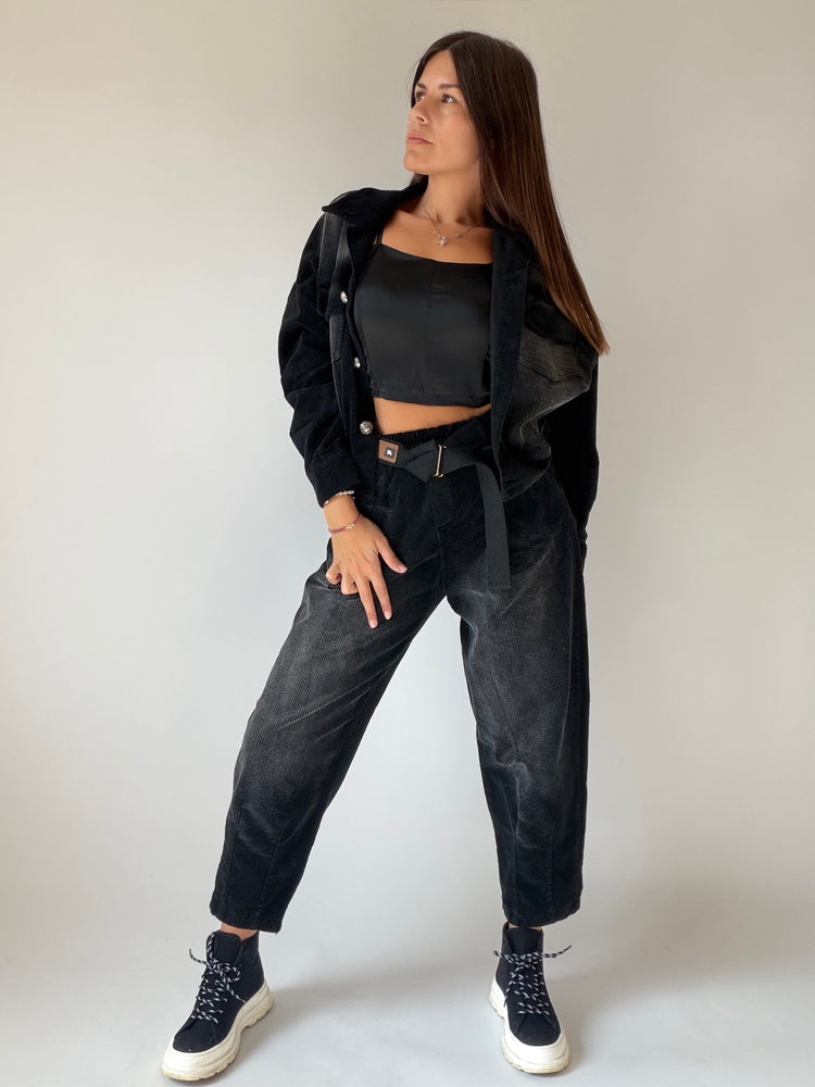 "VELLUTO CHIC" Shirt and Trousers Set