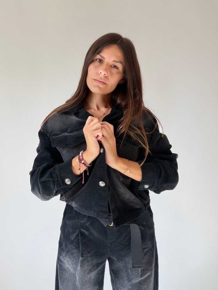 "VELLUTO CHIC" Shirt and Trousers Set