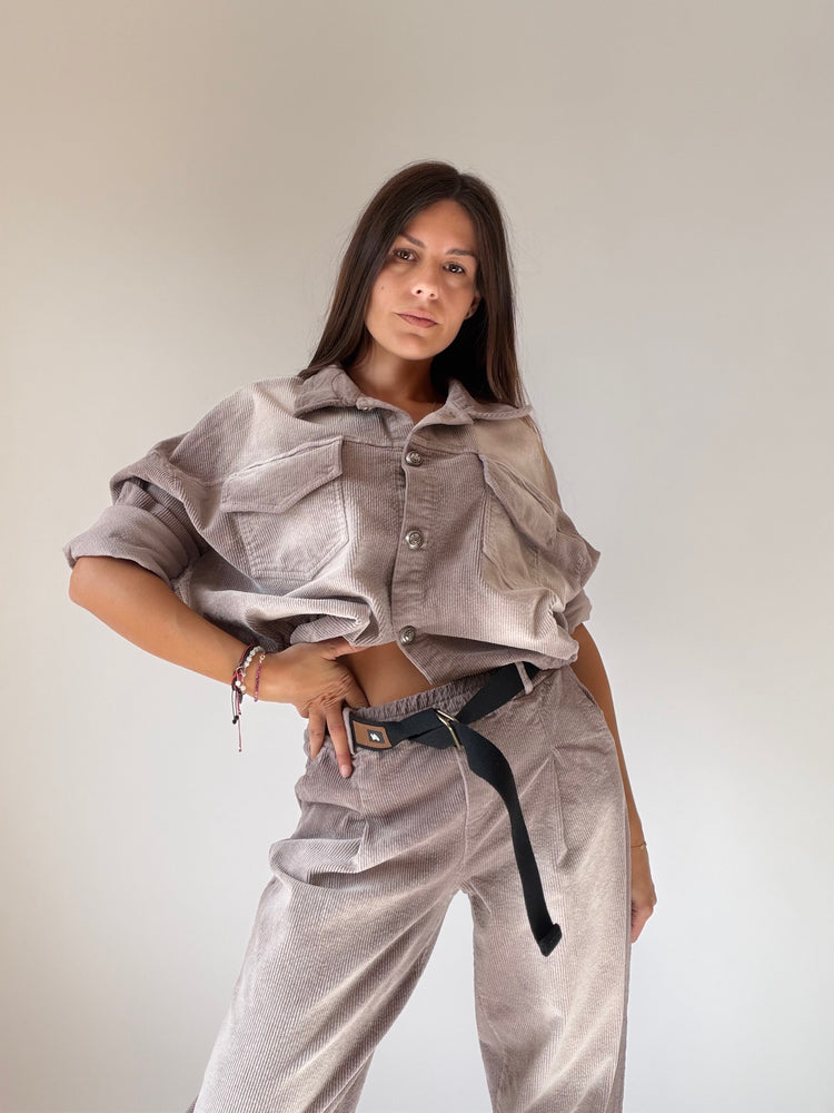 "VELLUTO CHIC" Shirt and Trousers Set
