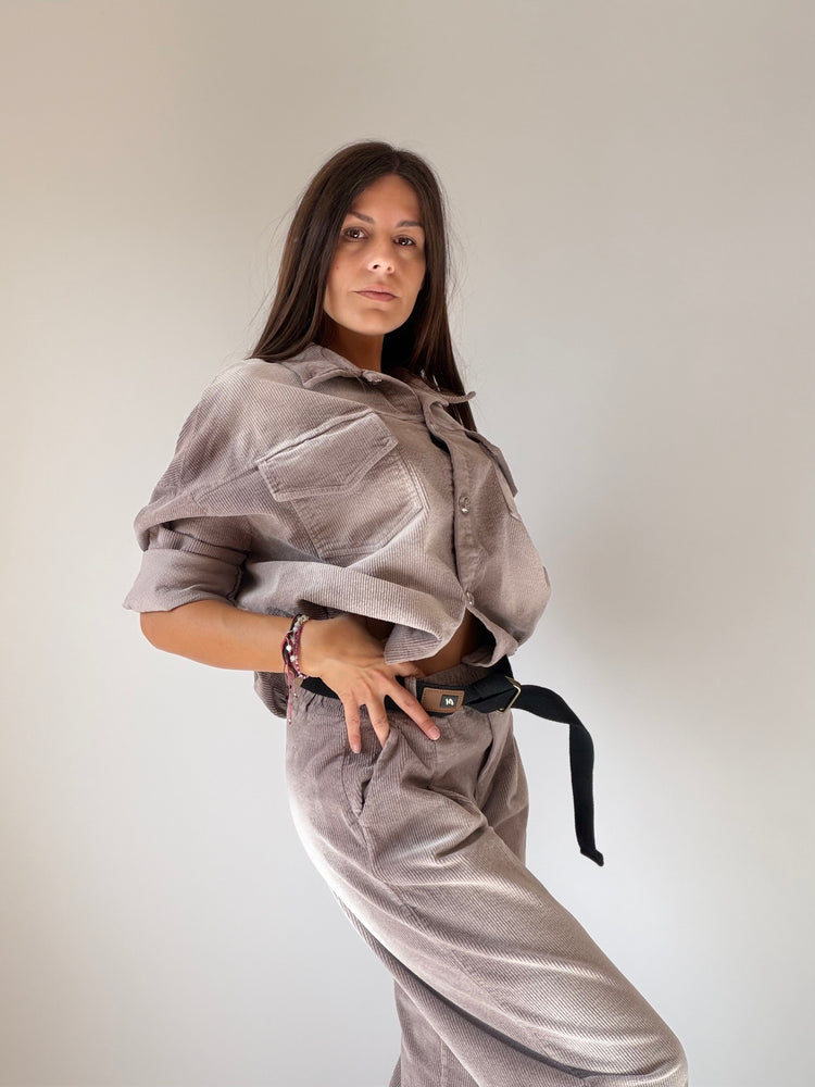 "VELLUTO CHIC" Shirt and Trousers Set