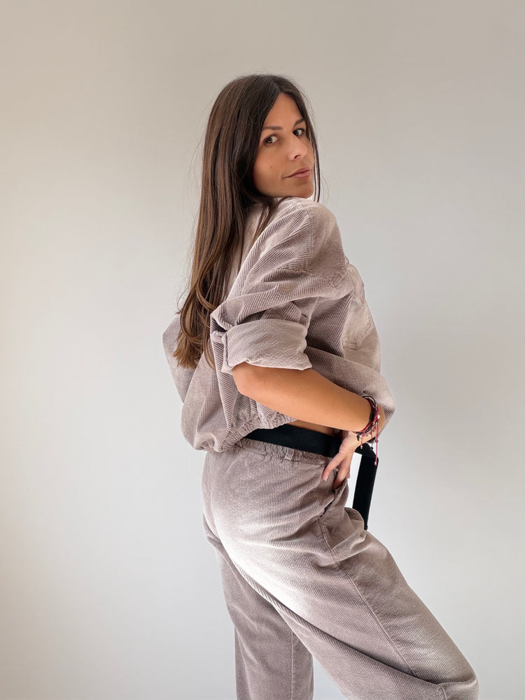 "VELLUTO CHIC" Shirt and Trousers Set