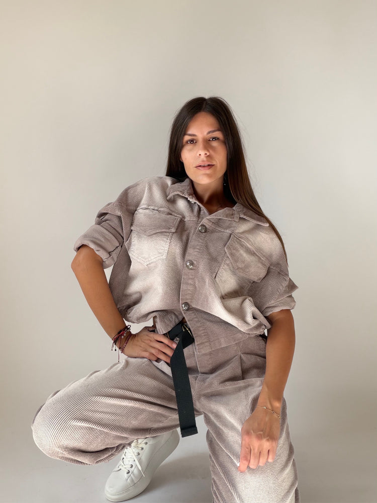 "VELLUTO CHIC" Shirt and Trousers Set