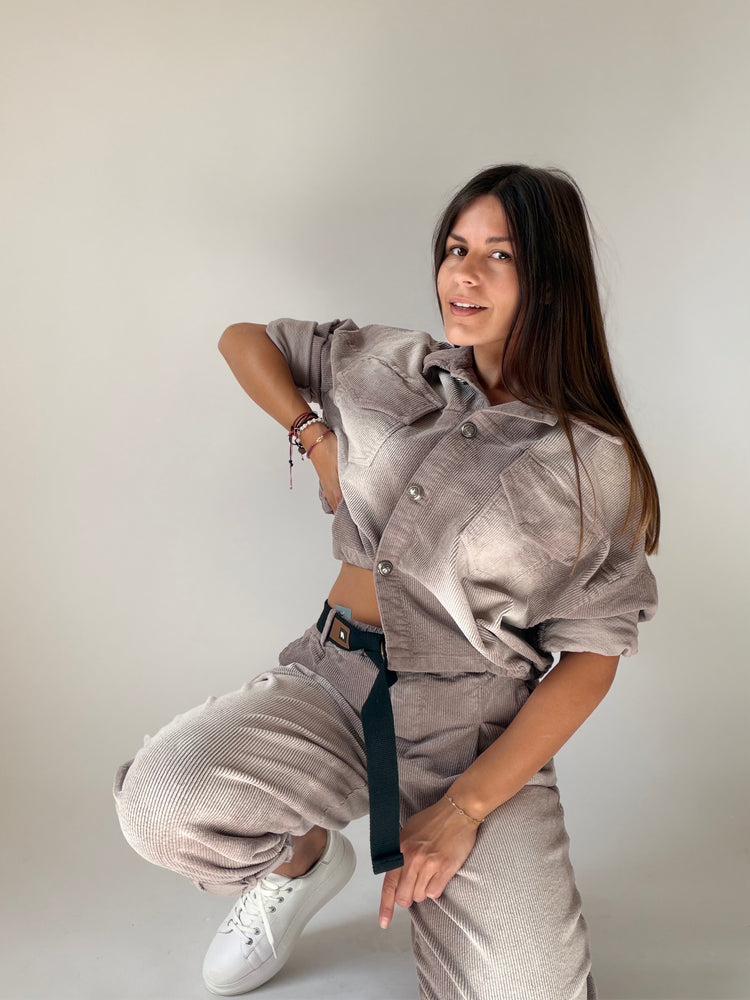 "VELLUTO CHIC" Shirt and Trousers Set