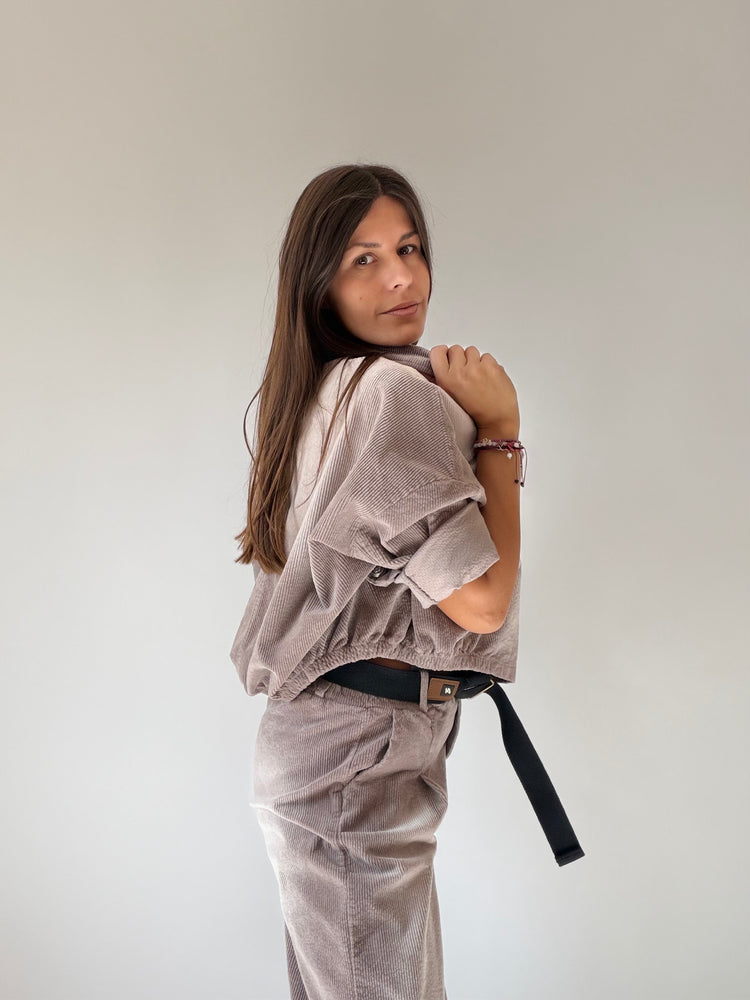 "VELLUTO CHIC" Shirt and Trousers Set