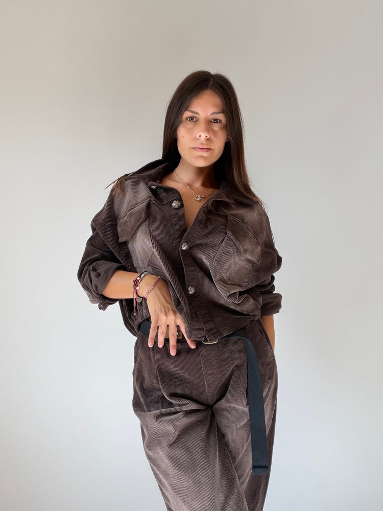 "VELLUTO CHIC" Shirt and Trousers Set