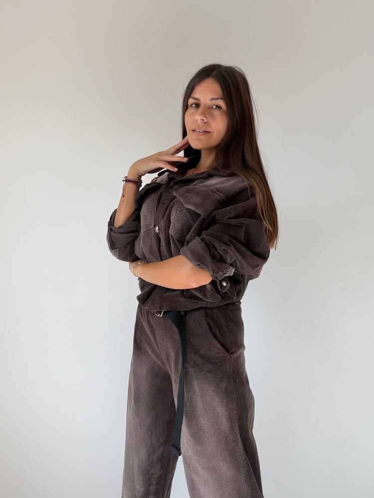 "VELLUTO CHIC" Shirt and Trousers Set