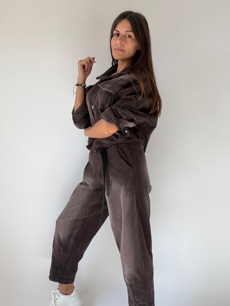 "VELLUTO CHIC" Shirt and Trousers Set