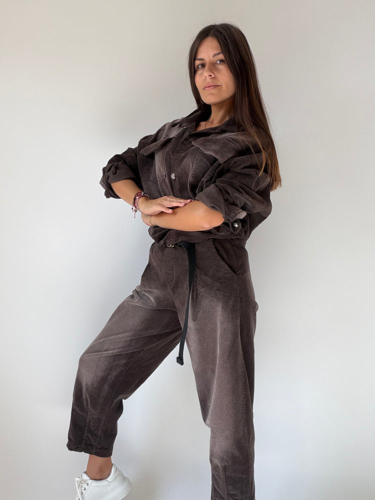 "VELLUTO CHIC" Shirt and Trousers Set