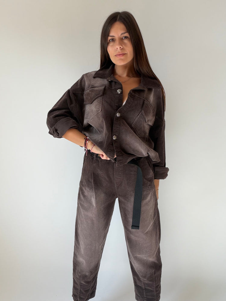 "VELLUTO CHIC" Shirt and Trousers Set