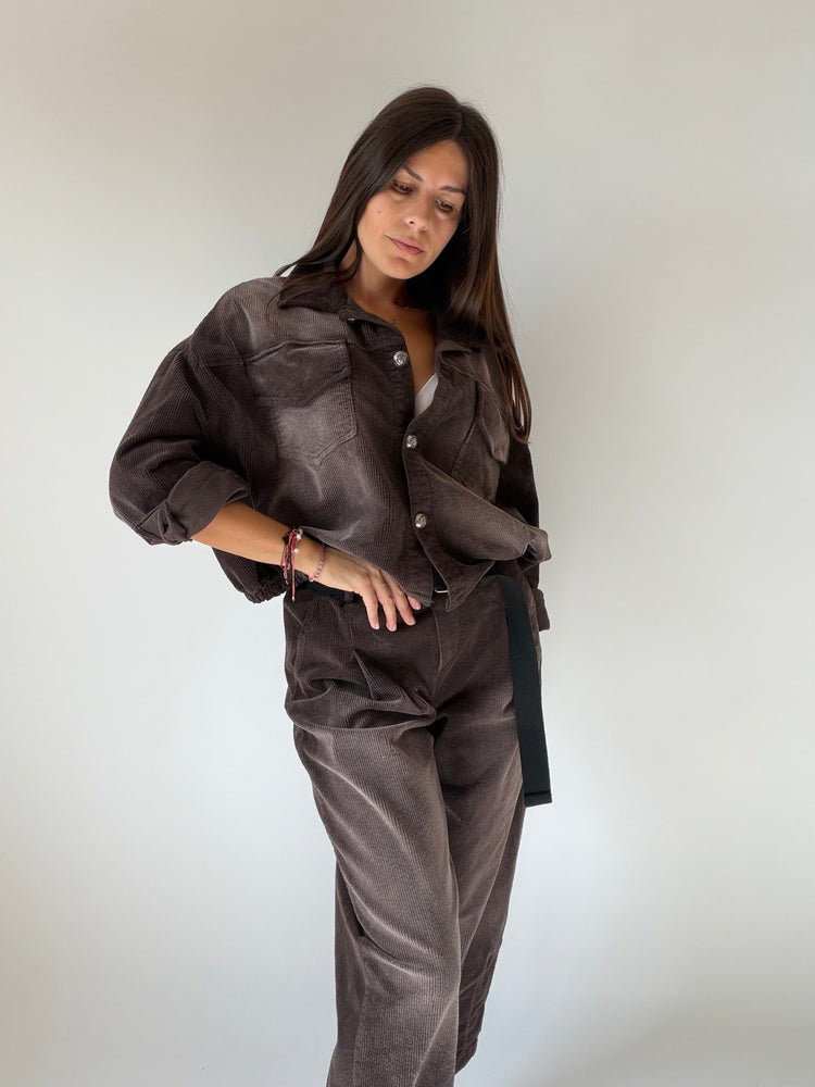 "VELLUTO CHIC" Shirt and Trousers Set