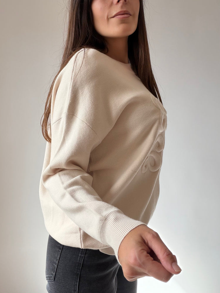 Пуловер ,,Ornella'' с релефен орнамент