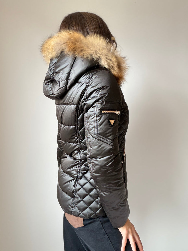Яке с пухена качулка ,,Iceblack''