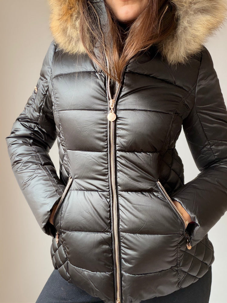 Яке с пухена качулка ,,Iceblack''