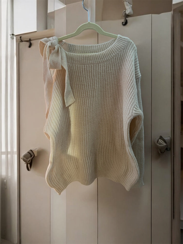 Плетен пуловер