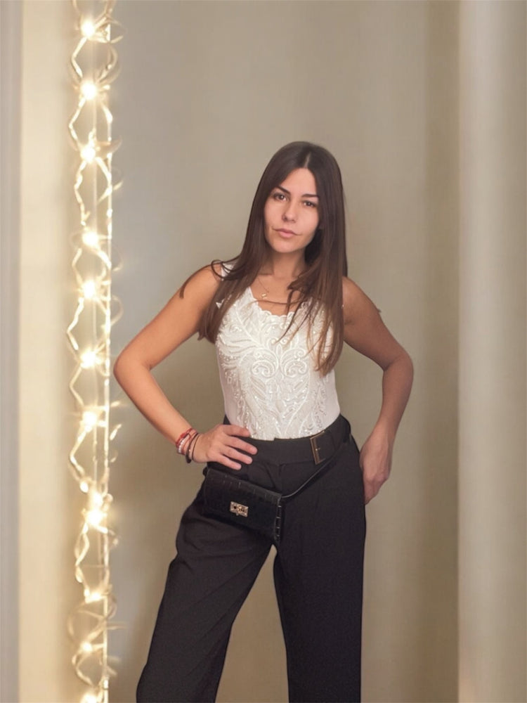 Боди с камъни и паети