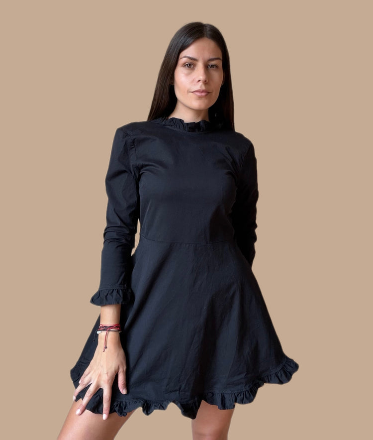 Черна Къса Рокля