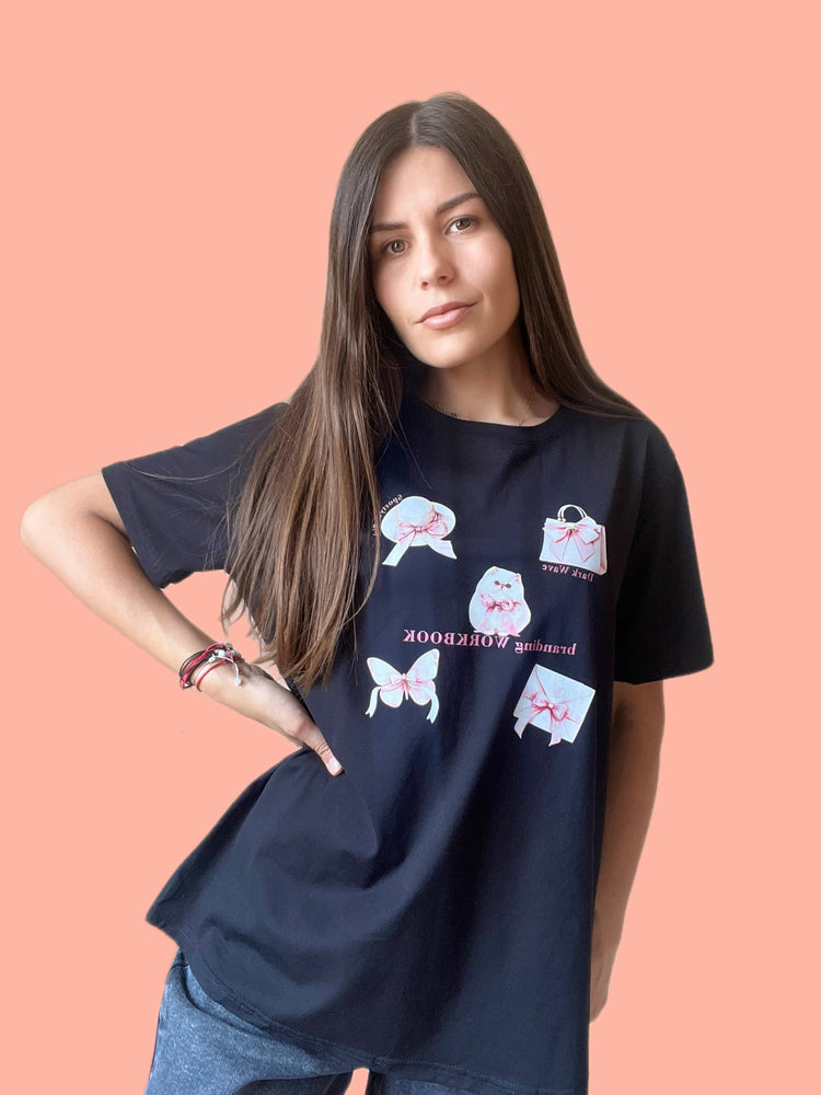Тениска с Принт ,,Pink Charm''