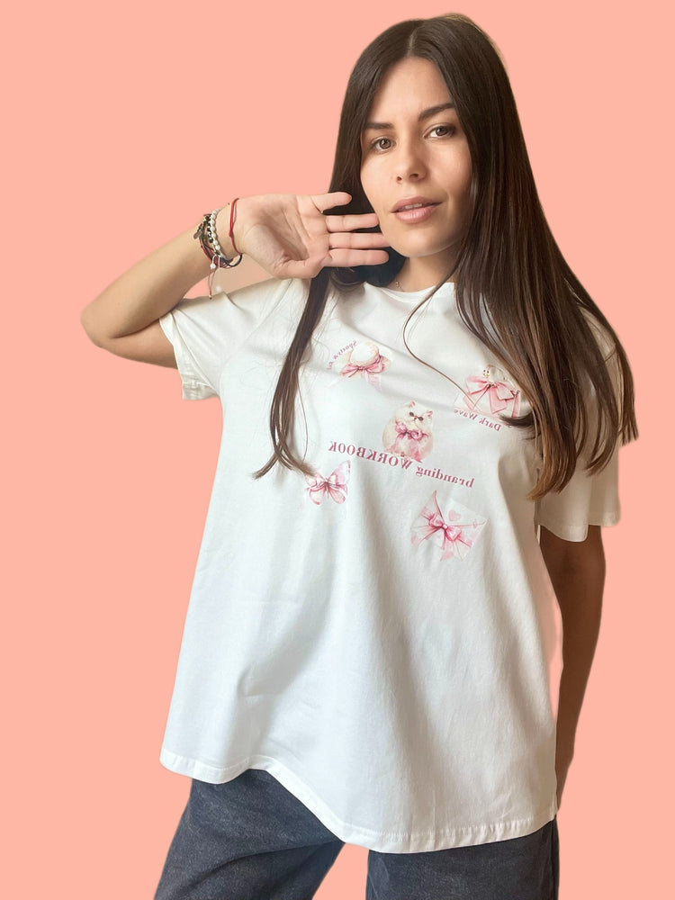 Тениска с Принт ,,Pink Charm''
